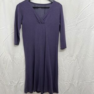 Horny Toad Purple 3/4 Sleeve T-shirt Dress